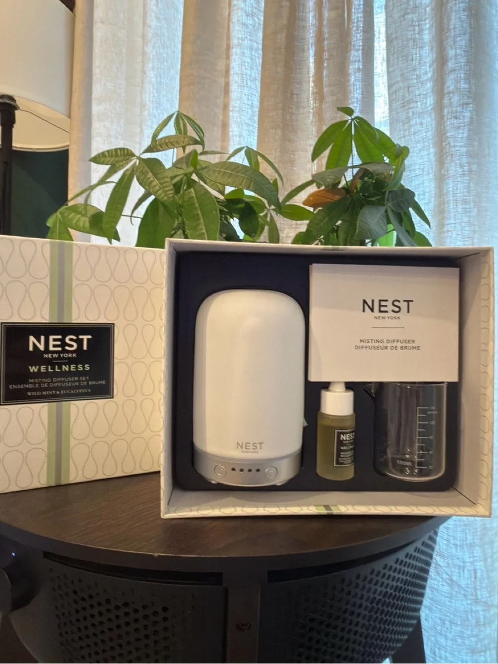 NEST New York Wellness Misting Diffuser Set – Mint & Eucalyptus | NIB✨